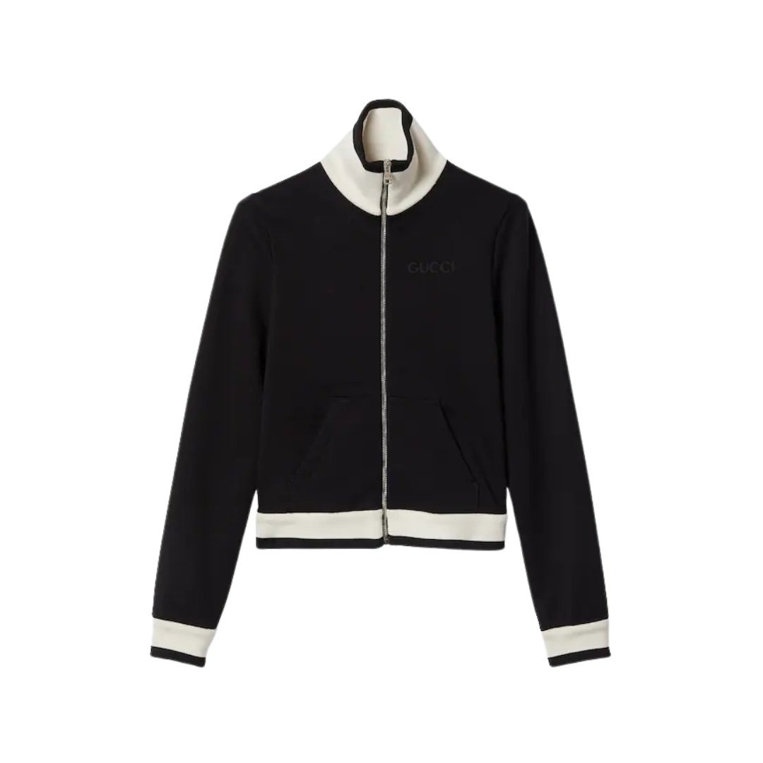 Fleece Schwarz/Weiß