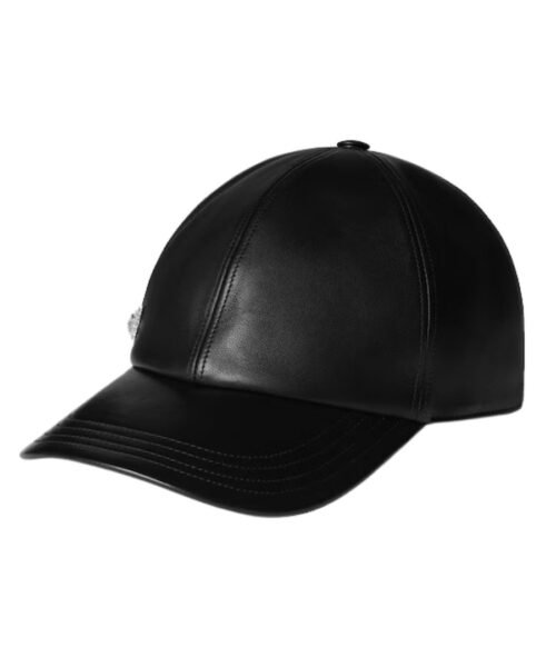 Leder-Baseballkappe