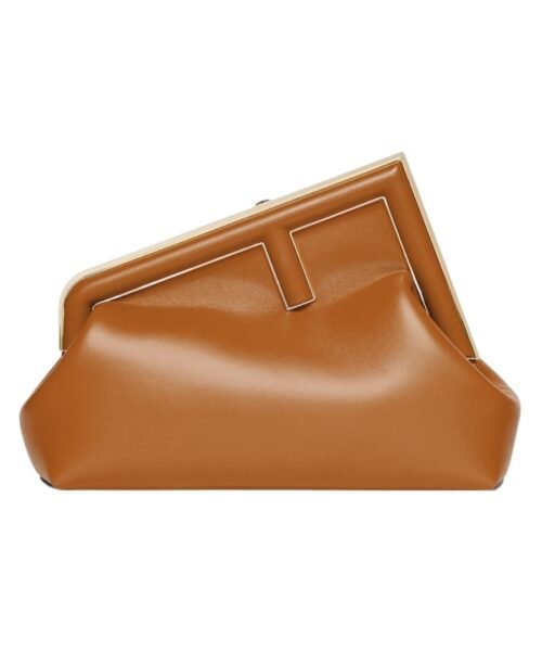Tasche aus braunem Leder  20cm