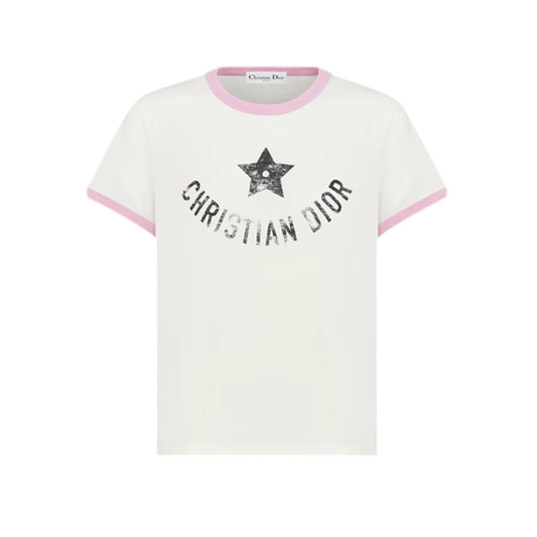T-Shirt Weiß, zwart