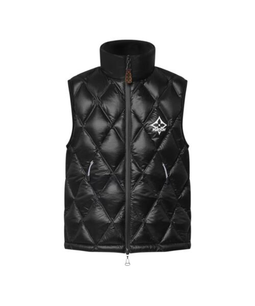 Diamond Ripstop Daunenweste Schwarz