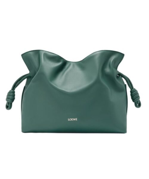 Clutch aus Nappa-Kalbsleder in Vetiver 24.5cm