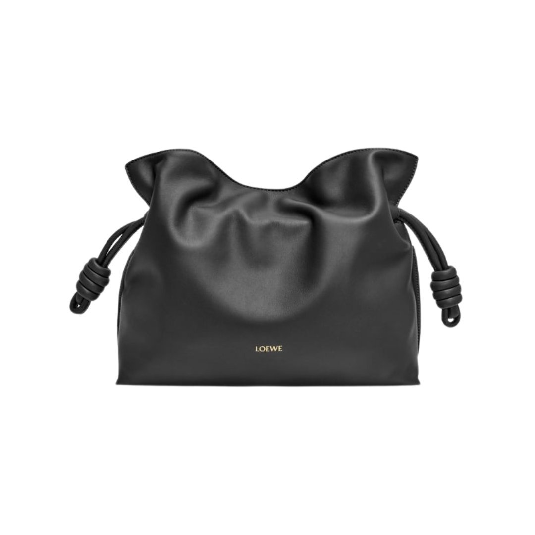 Clutch aus Nappa-Kalbsleder Schwarz 24.5cm