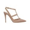 Pumps Rockstud mit K?fig Puder 100cm