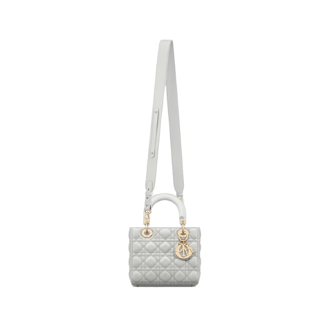 Wolkengrijs lamsleer met Cannage-motief 20cm – Bild 5