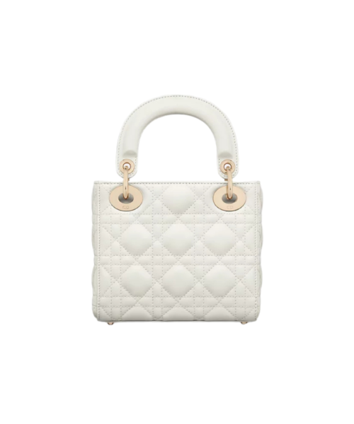 Alternative view of Lattekleurig lamsleer met Cannage-motief 17cm