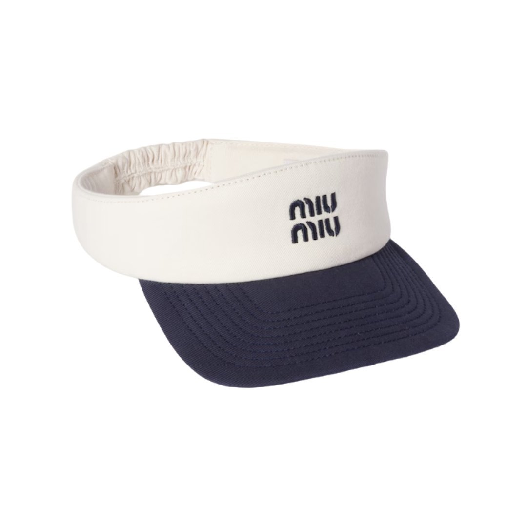 Drill Visor Kreideweiß/Blau