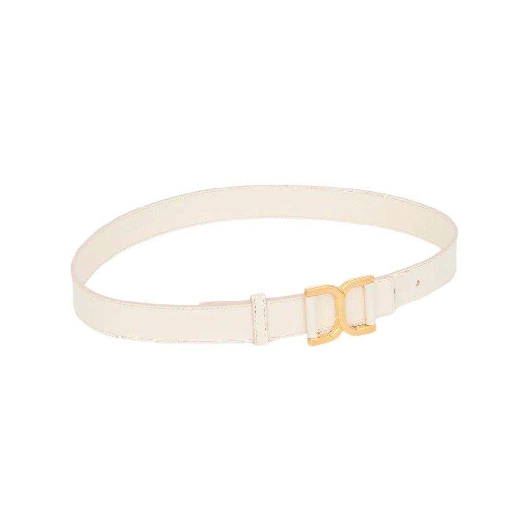 C Milchbraunes Leder 3cm