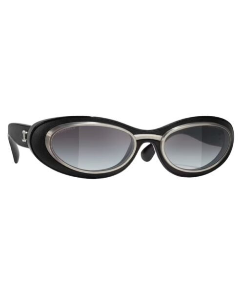 Oval Schwarz/Grau