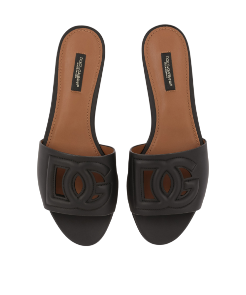 Alternative view of Calfskin-Pantoletten mit DG Millennials-Logo
