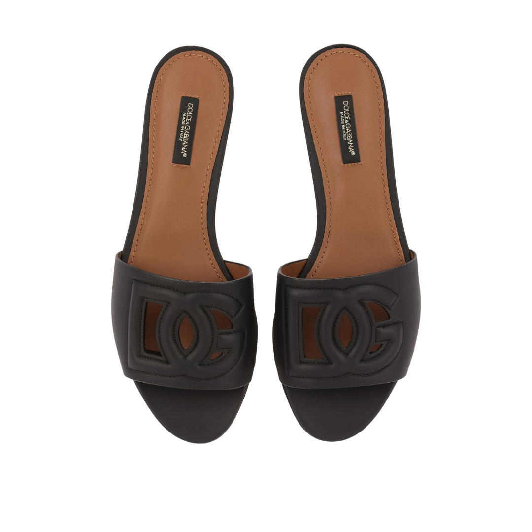 Calfskin-Pantoletten mit DG Millennials-Logo – Bild 2