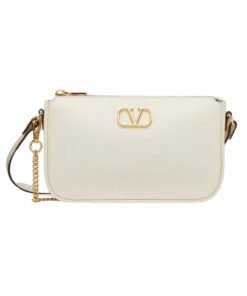 Kalbsleder Crossbody Ivory 20.5cm