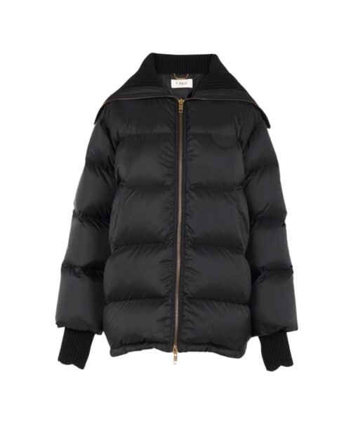 Steppjacke Schwarz