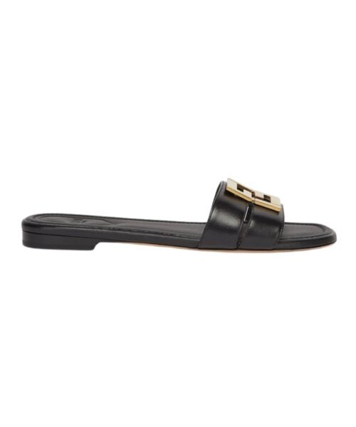 Sandalen aus schwarzem Leder