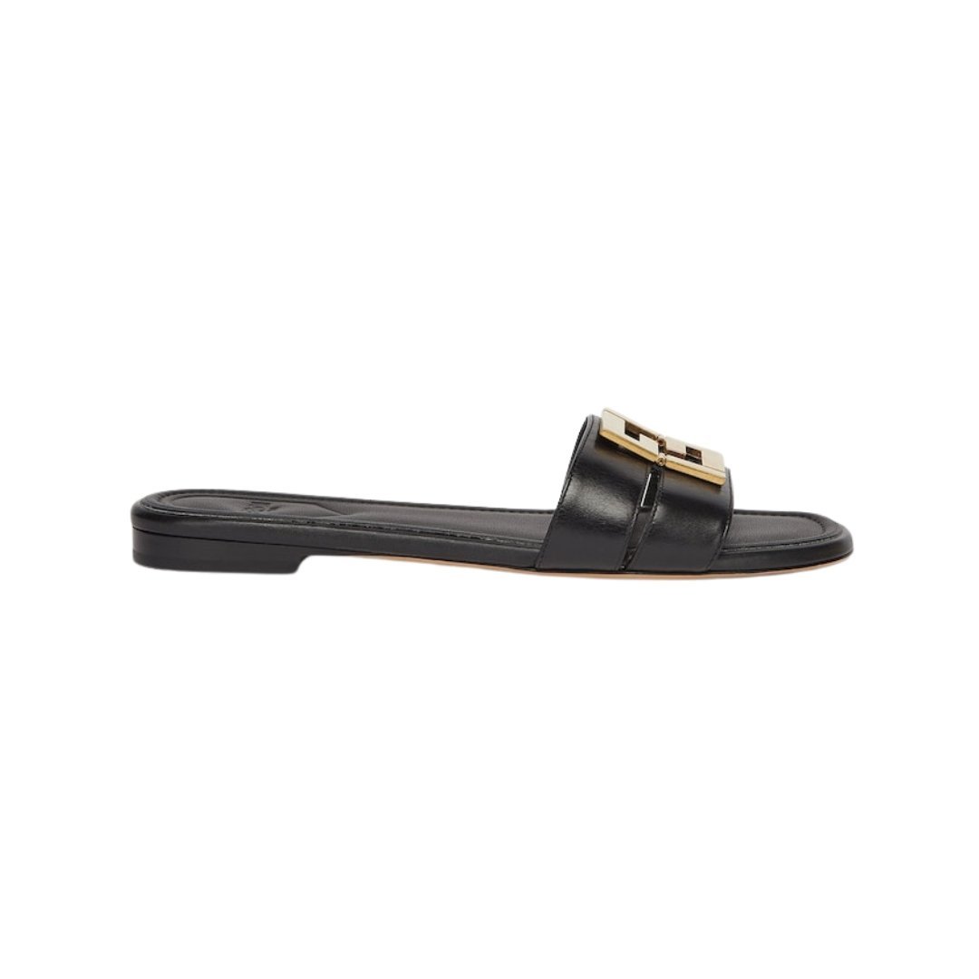 Sandalen aus schwarzem Leder