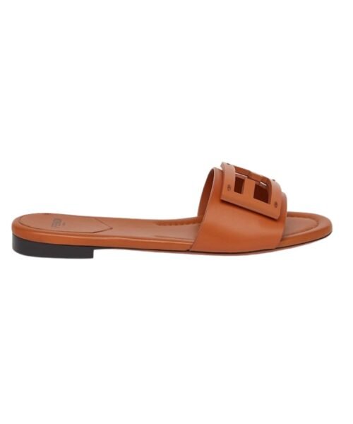 Flip-Flops aus braunem Leder