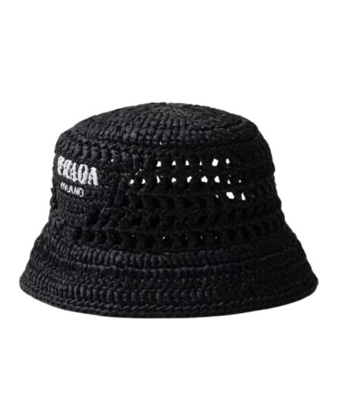Crochet Bucket Schwarz