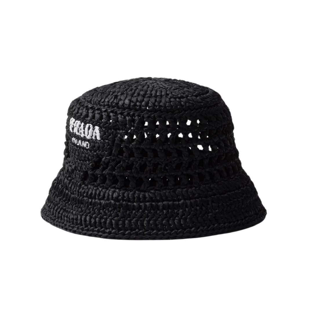 Crochet Bucket Schwarz