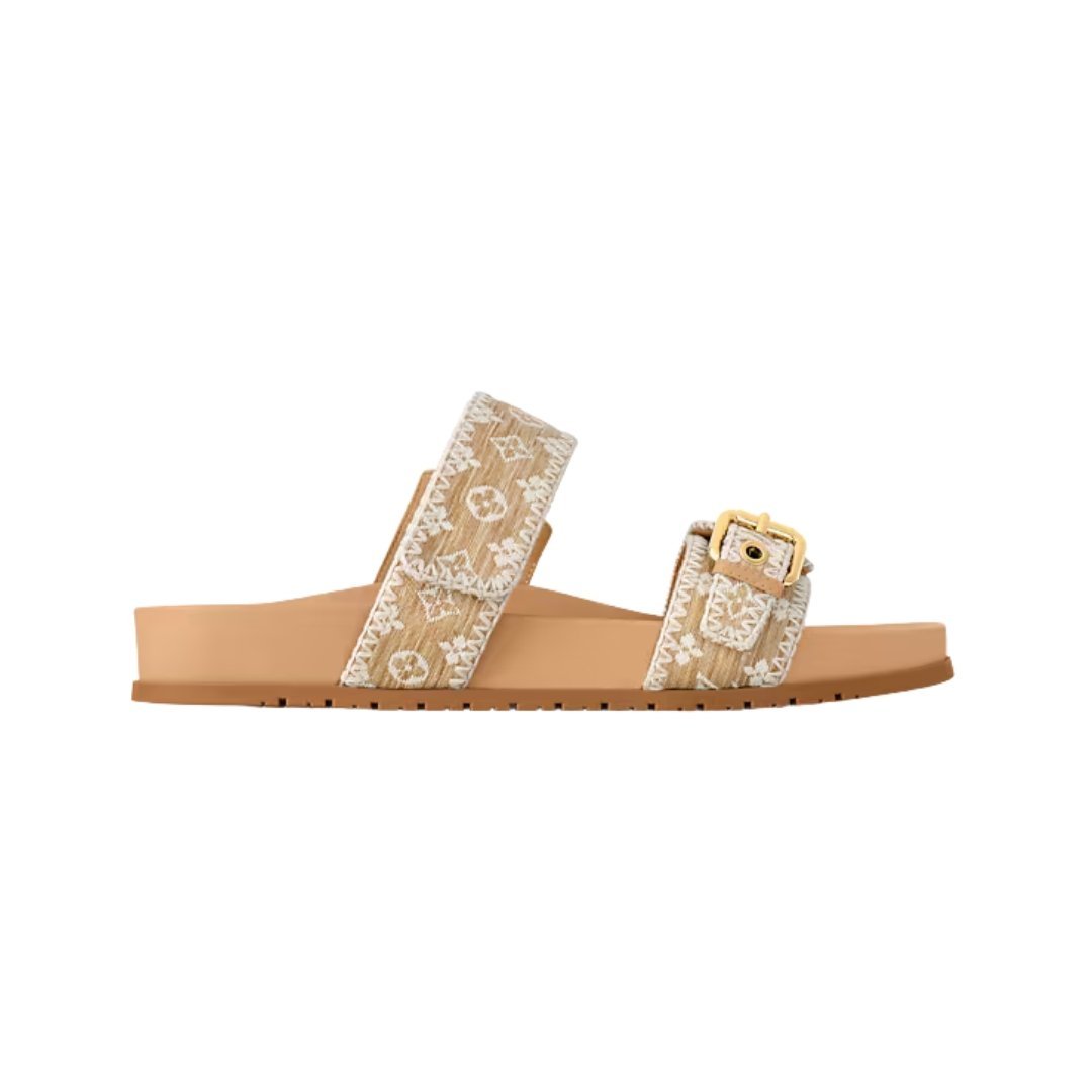 Bom Dia Flat Beige/Gold
