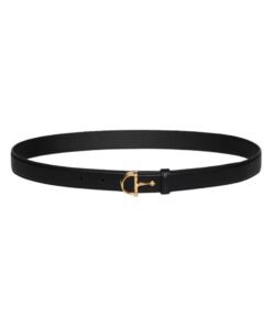 Horsebit Buckle Schwarz 2 cm