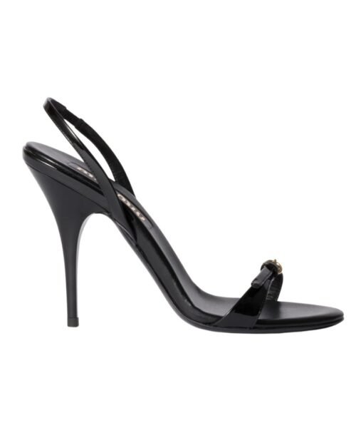 Lackleder Schwarz 10.5cm