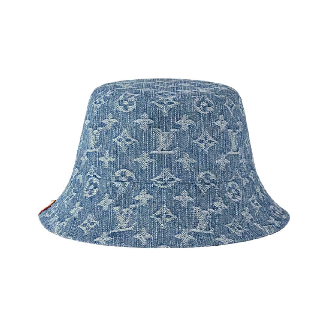 Denim Bucket Hat Blau