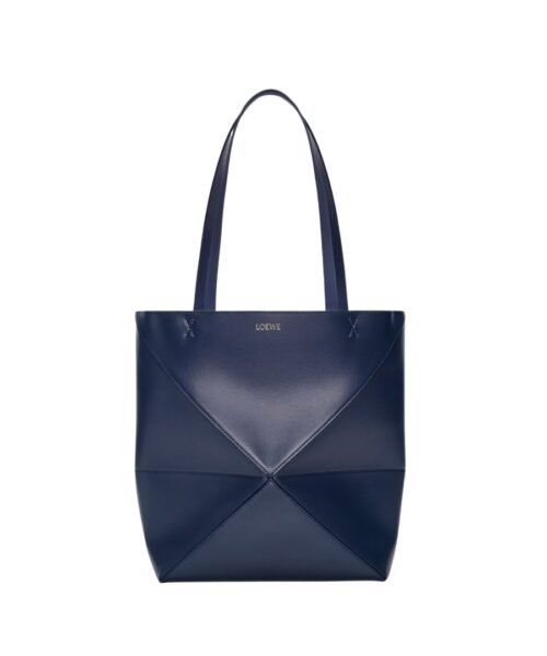 Mittelgro?e Puzzle Fold Tote Abyssblau 31.5cm