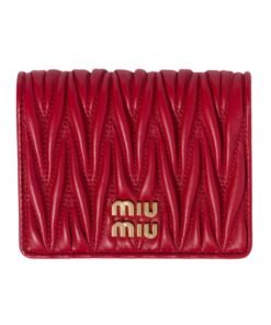 Kleine Matelass?-Nappa-Leder Rot 11.2cm