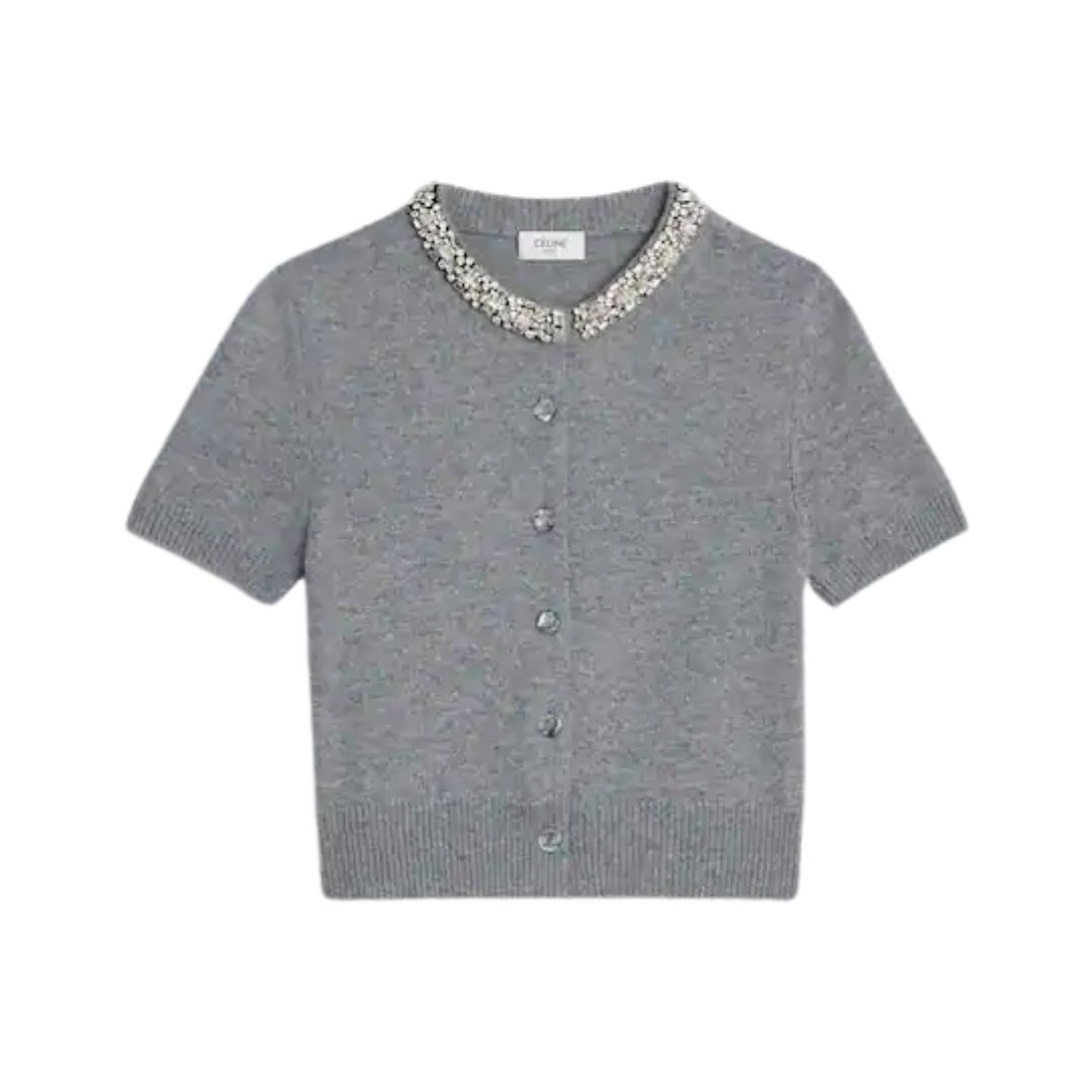 Strickjacke Grau