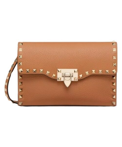Kalbsleder Crossbody Mandel 22.5cm