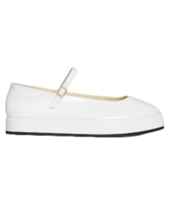 Clara Wedge Mary-Jane Ballerina aus Patentkalbsleder