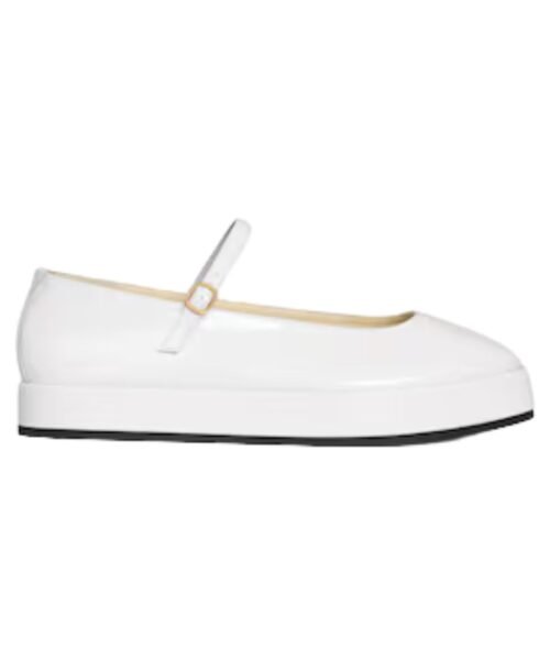 Clara Wedge Mary-Jane Ballerina aus Patentkalbsleder