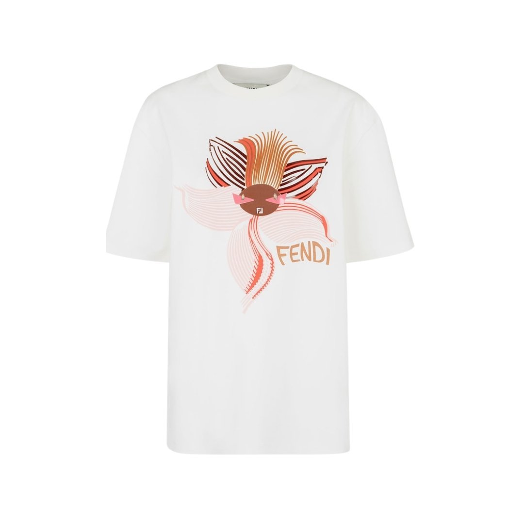 Jersey T-Shirt Weiß