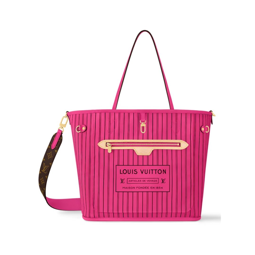 Bandoulière Inside Out MM Tote-Tasche in Rosa 31cm