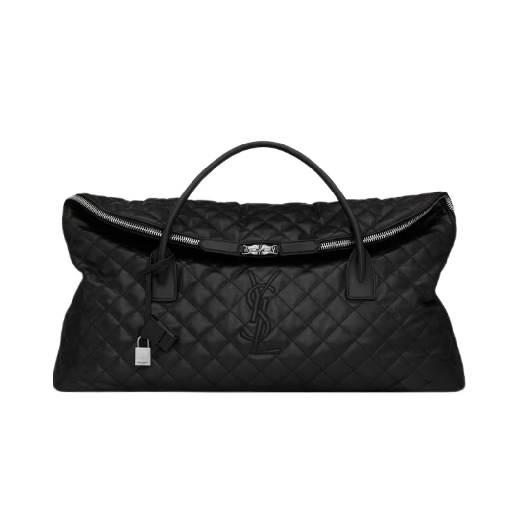 ES Giant Travel Bag aus gestepptem Leder 56cm