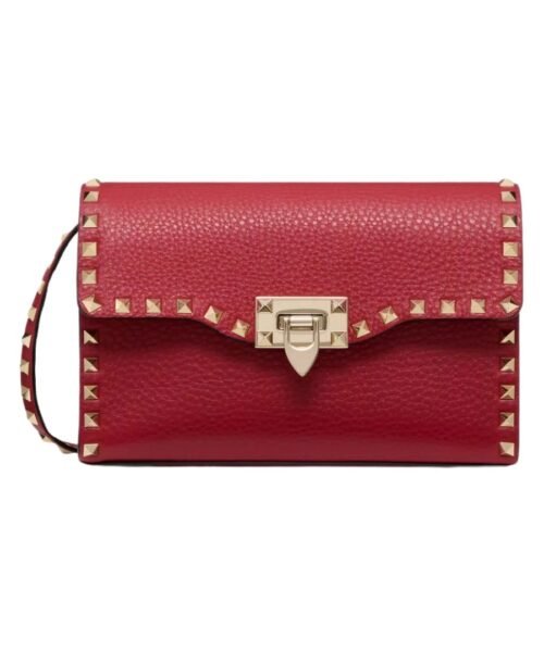 Kalbsleder Crossbody Rosso Valentino 22.5cm