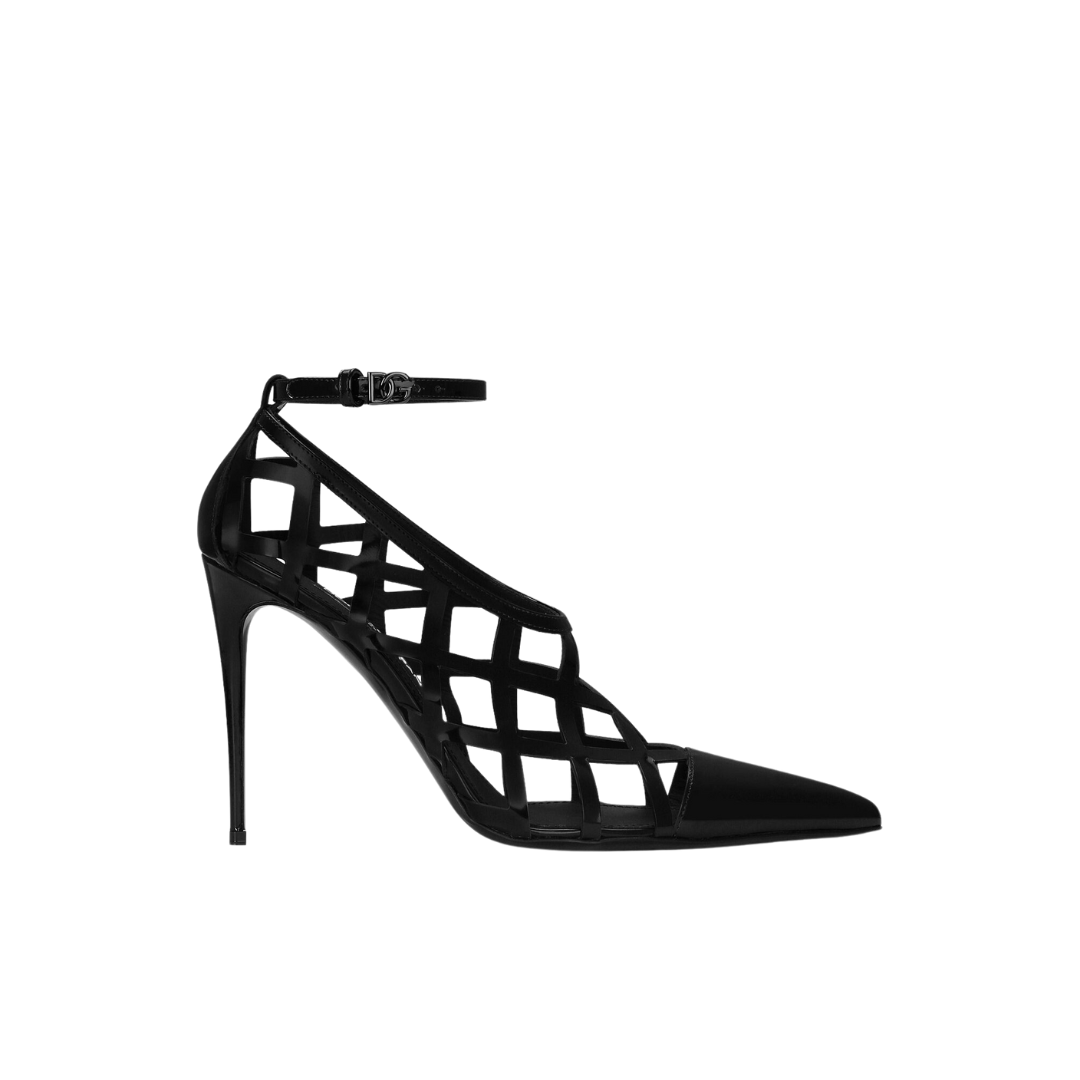 Poliertes Kalbsleder Pumps 10.5cm