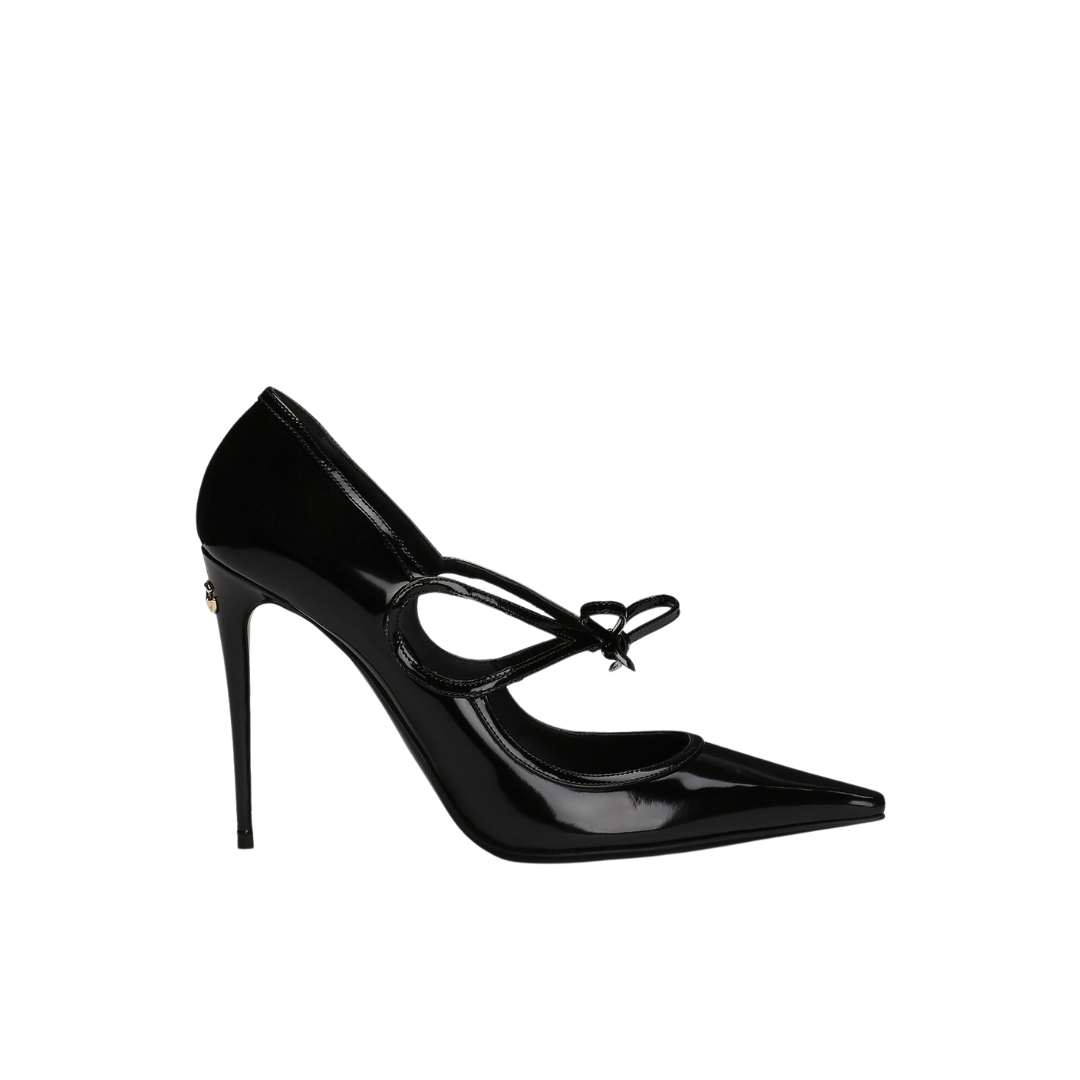 Poliertes Kalbsleder Pumps 10.5cm