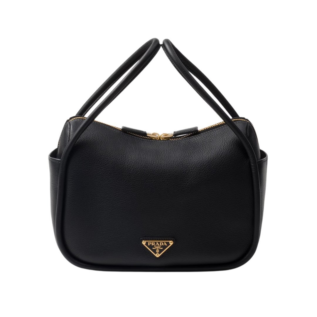 Darling Lederhandtasche in Schwarz 18cm