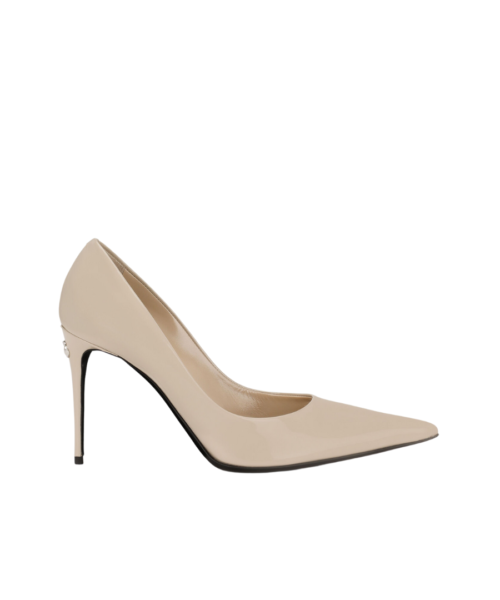 Poliertes Kalbsleder Pumps 9cm