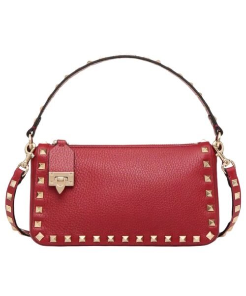 Kalbsleder Crossbody Rosso Valentino 19cm