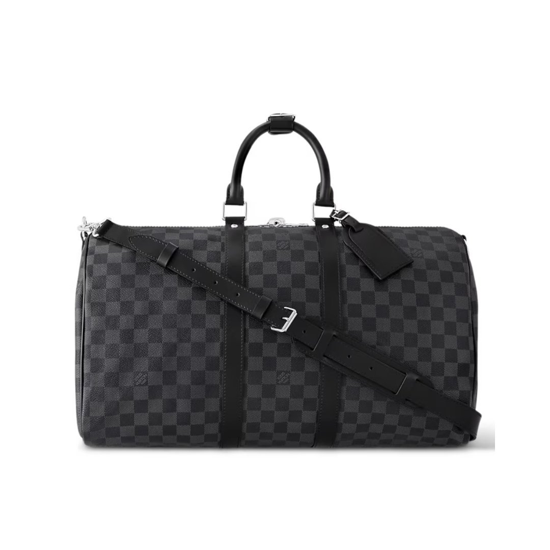 Keepall Damier Graphite Canvas Schultergurt 45cm