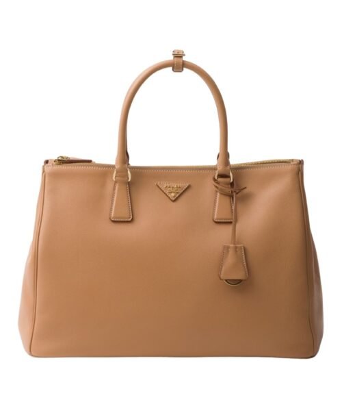 Extra-große Galleria Ledertasche in Natur 22.5cm