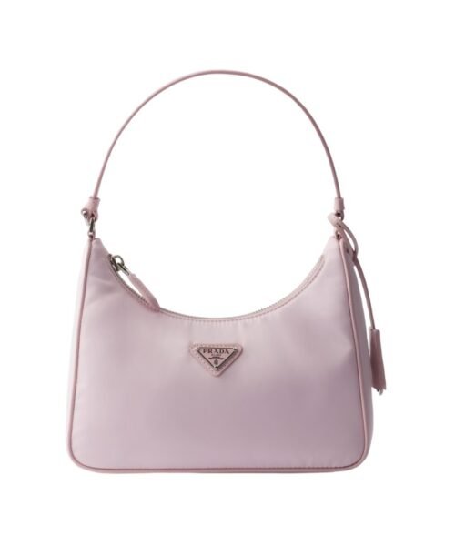 Re-Nylon- und Saffiano in Alabasterrosa 17cm
