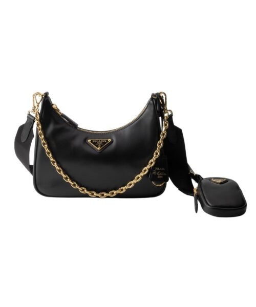 Re-Edition 2005 Ledertasche in Schwarz 18cm