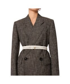 Alternative view of Intrecciato Nappa-Leder G?rtel in Kreide (width) 1.5cm