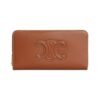 Large Zipped Wallet Cuir Triomphe 19cm