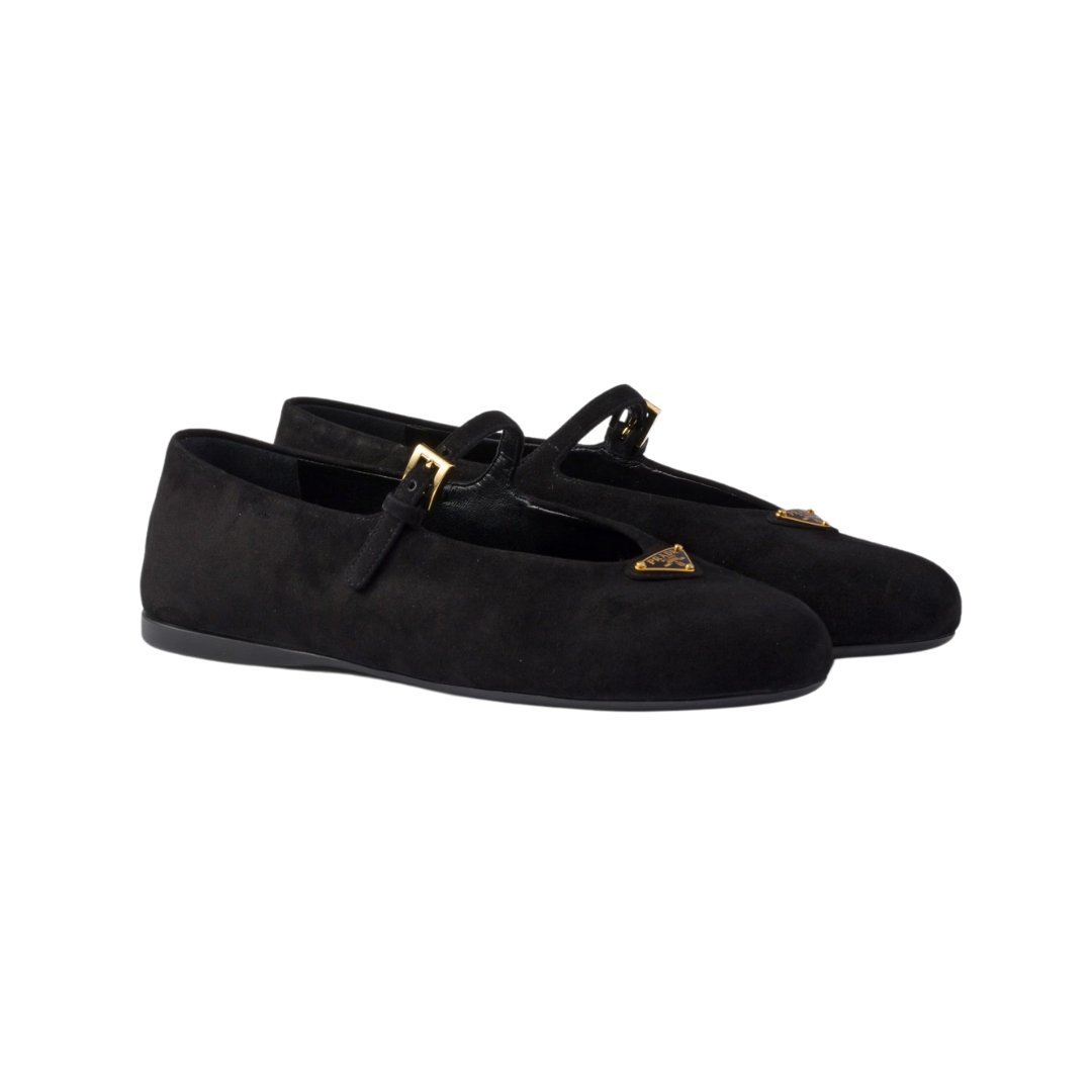 Wildleder-Ballerinas