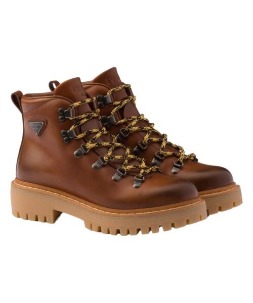 Schn?rstiefeletten aus Leder