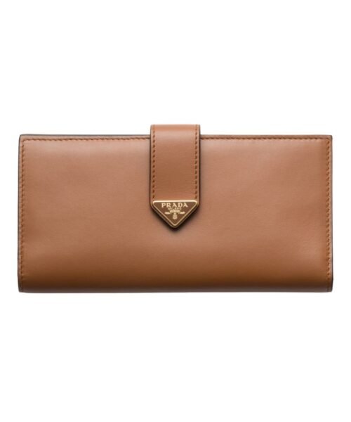Leder-Geldb?rse in Cognac 18cm